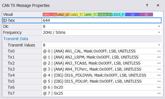 The correct B frame setup on the Plex SDM-330, sending eight bytes